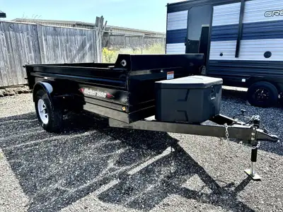 Upgraded 5200BS Axles with Brakes 5x10x16 Side Low Profile Dump Trailer Upgraded 5200LBS Axles with...