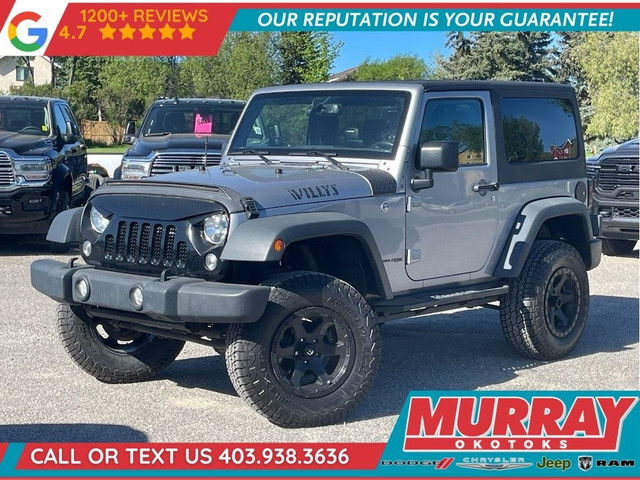 2018 Jeep Wrangler Willys Wheeler 6-Speed Manual OFF ROAD WHEELS in Cars & Trucks in Calgary