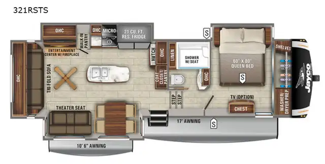 2021 Jayco Eagle 321RSTS in Travel Trailers & Campers in Truro - Image 78