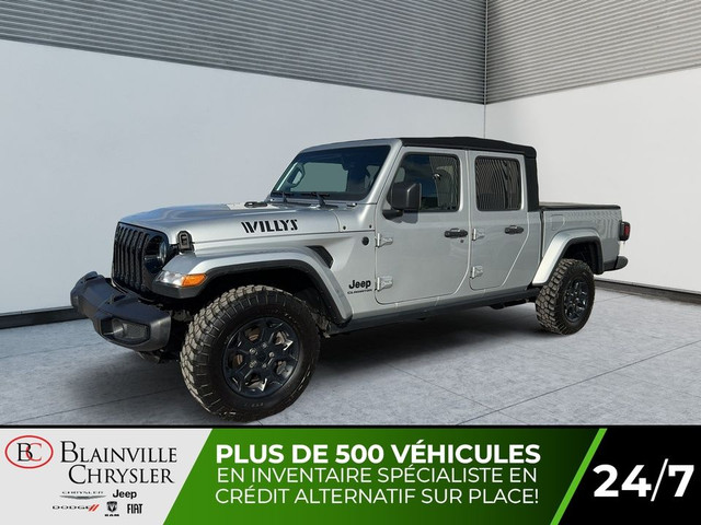 2023 Jeep Gladiator WILLY'S 4X4 TOIT SOUPLE COUVERT DE CAISSE SO in Cars & Trucks in Laval / North Shore