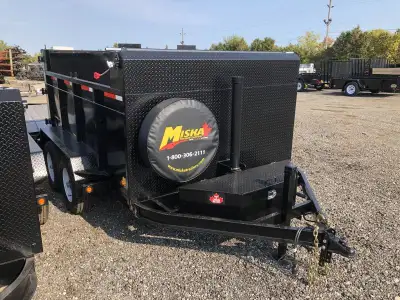 Miska Roofing Contractor Heavy Duty Dump Trailers - Made in Canada 5 Ton Roofing Dump Trailer - Just...