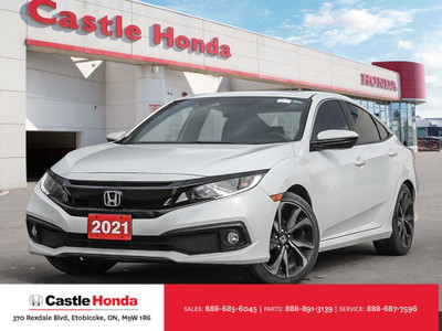  2021 Honda Civic Sedan Sport | Sunroof | Alloy Wheels | Carplay