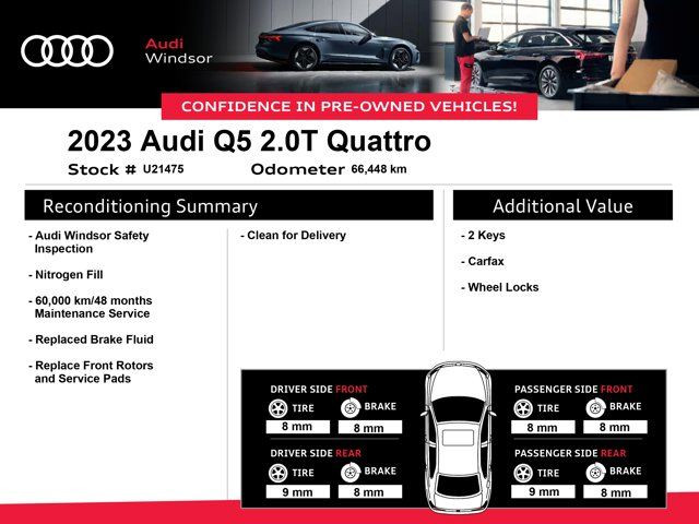 2023 Audi Q5 Komfort | Leather | Navigation| Heated Seats in Cars & Trucks in Windsor Region - Image 4