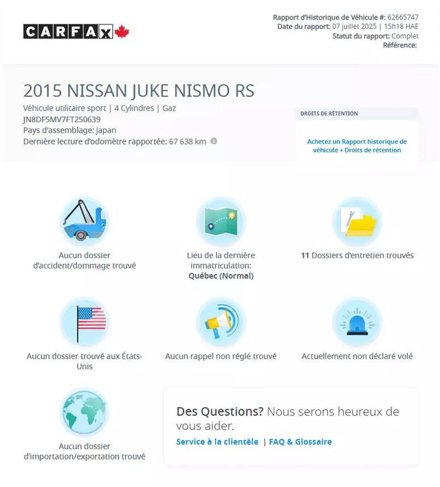 2015 NISSAN JUKE NISMO RS AWD/SEMI-CUIR/NAVI/CAMERA/BLTH/AC/MAGS in Cars & Trucks in City of Montréal - Image 2