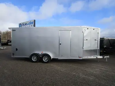 SALE!! REGULAR $17,125 NOW ONLY $16,425!! Lightning Aluminum Enclosed Snowmobile Trailer is $16,275....