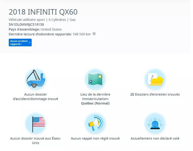 2018 INFINITI QX60 Base in Cars & Trucks in City of Montréal - Image 3