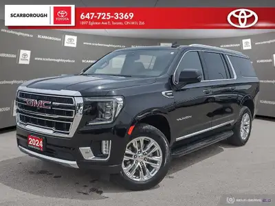 Check out this 2024 GMC Yukon XL 4WD 4dr SLT with 55,694 KMS, finished in a sleek Black exterior. Pa...