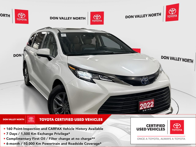 2022 Toyota Sienna XLE 8-Passenger 8 PASSANGER | ACCIDENT FR... in Cars & Trucks in City of Toronto