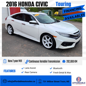 FULLY LOADED - LEATHER INTERIOR - 2016 Honda Civic Sedan Touring