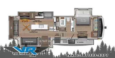 VR Thetford 2025 JAYCO North Point 340CKTS Contactez nos conseillers par téléphone courriel ou texto...