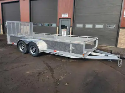 2025 All Aluminum 7'X14' Landscape Trailer All Aluminum Frame 2X 3500LBS drop axles Triple tube tong...