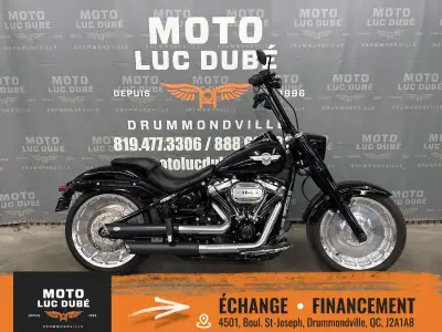 Harley-Davidson FLFBS Fat Boy 114 2018 SEULEMENT 4 687 KM MOTO CANADIENNE ALARME MOTEUR 114 M8 GUIDO...