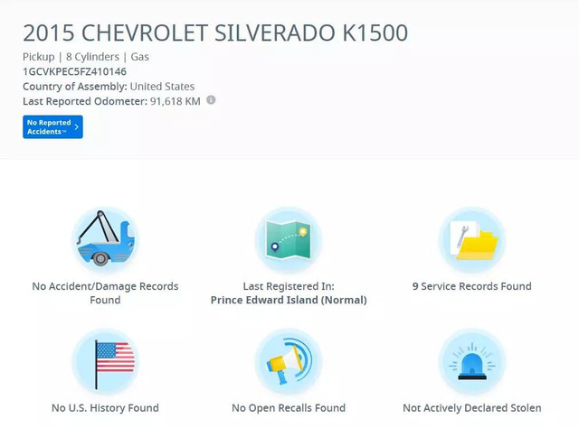2015 CHEVROLET Silverado 1500 Work Truck 143.5 in Cars & Trucks in City of Montréal - Image 3