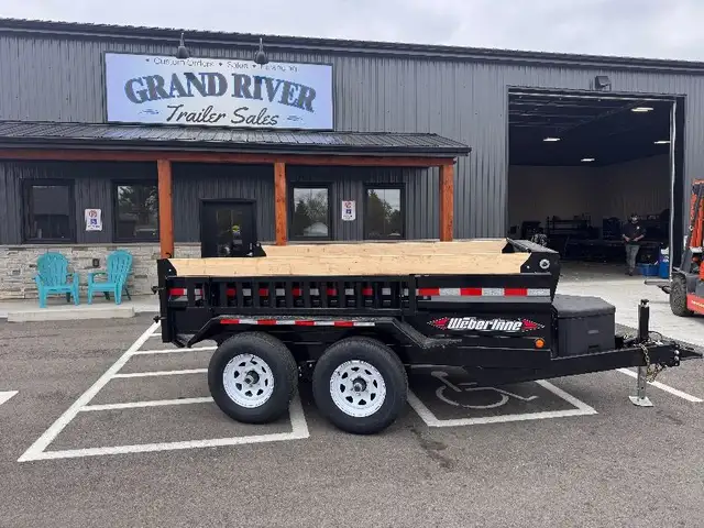 6x10 5TON Dump Trailer With Ramps in Cargo & Utility Trailers in Brantford - Image 3