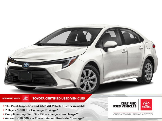2023 Toyota Corolla Hybrid LE INCOMING | CERTIFIED | ACCIDENT... in Cars & Trucks in City of Toronto