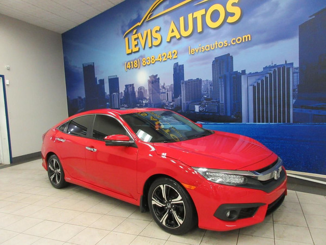 HONDA CIVIC 2018 TOURING 1.5 TURBO GPS CUIR TOIT CAMÉRA 126200 K in Cars & Trucks in Lévis - Image 3