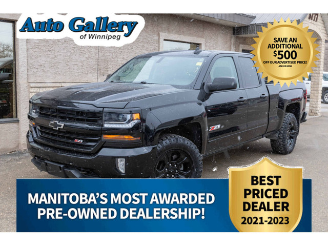  2017 Chevrolet Silverado 1500 Z71 4x4, DOUBLE CAB, HEATED SEATS in Cars & Trucks in Winnipeg