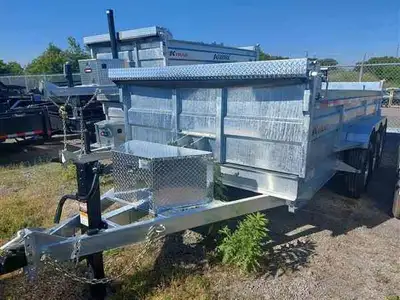 2024 KTrail 82X16 21000lbs Tri axle dump trailer. This trailer is built to handlr the big jobs with...