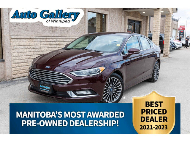  2017 Ford Fusion SE, AWD, BACKUP CAMERA, HEATED SEATS, LEATHER in Cars & Trucks in Winnipeg