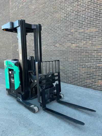 Keywords: Mitsubishi forklift, reach forklift, narrow aisle forklift, electric forklift, 4,000 lbs c...
