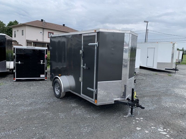 *EN INVENTAIRE* 5X10 + VNOSE 5.3 DE HAUT 5 X 10 2 PORTES OU RAMP in Cargo & Utility Trailers in Québec City - Image 3