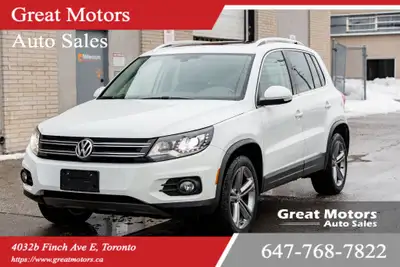 2017 Volkswagen Tiguan 4MOTION HIGHLINE Certification included. HST and Licensing Extra FINANCING AV...