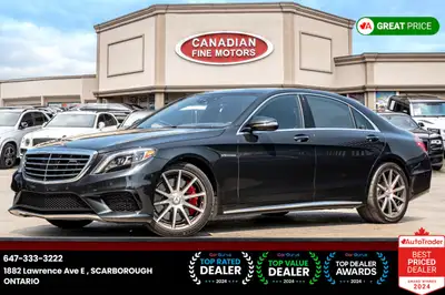 ENJOY 6 MONTHS NO PAYMENTS! AMG S 63 4MATIC | LUXURY PKG | HUD | MASSAGE SEATS | 360 CAM MERCEDES-BE...