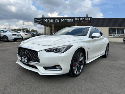 2017 Infiniti Q60 S 3.0t Red Sport 400 2dr Cpe |ACCIDENT FREE|1-