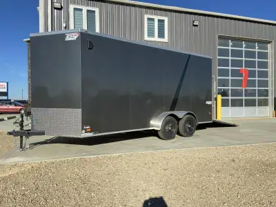 DELIVERY IN CALGARY & SURROUNDING AREAS AVAILABLE. New! 2023 Bravo Enclosed Cargo Trailer 7' x 16' V...