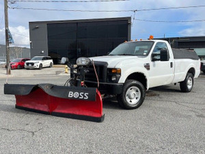 2009 Ford Super Duty F-350 SRW 4WD DIESEL-BOSS V SNOW PLOW-SALTE