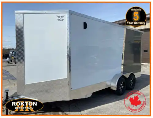 2025  7x 16 Extra Height tow tek cargo trailer, awning much 5 yr in Cargo & Utility Trailers in Mississauga / Peel Region - Image 4