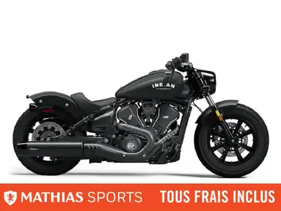 Concessionnaire des véhicules neufs et d'occasion. Cruiser INDIAN Scout Bobber Limited 2025 FINANCEM...