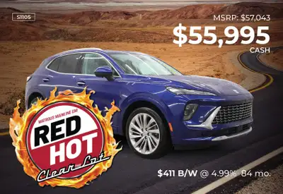 WAS: $57043 NOW: $55995Envision Avenir AWDPreferred Equipment Group|Conditioning Charge|Destination...