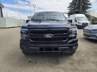 This brand new ANTIMATTER BLUE METALLIC 2025 FORD F-150 LARIAT is powered by a 3.5L POWERBOOST HYBRI... (image 1)