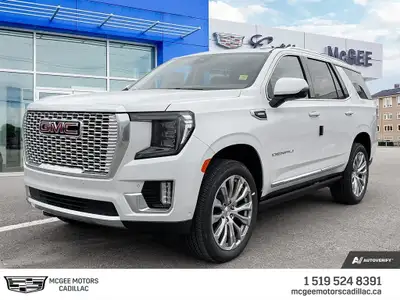 Diesel powered, our 2024 GMC Yukon Denali 4WD delivers exclusive luxury and mighty capability in Whi...