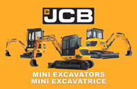 2022 JCB Mini Excavator - 18Z-1, 19C-1, 35Z-1, 48Z-1, 55Z-1