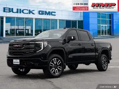 PRE-OWNED 2025 GMC SIERRA 1500 AT4 CREW CAB 4WD IN ONYX BLACK! [Clean vehicle history – 1-Owner – Lo...