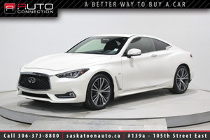 2017 Infiniti Q60 3.0t - AWD - PREMIUM PKG - HEATED LEATHER SEATS & STEERING WHEEL - NAVIGATION - MOONROOF