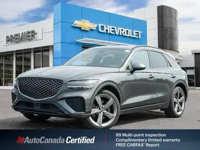 Experience the thrill of commanding the road in this 2022 Genesis GV70 3.5T Sport, boasting a powerf...