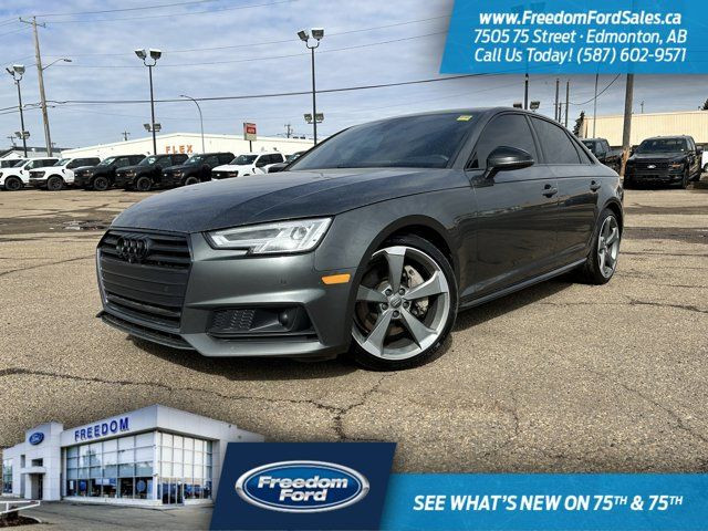 2018 Audi A4 Sedan Technik | Rear Cam | Heated Seats | Moonroof in Cars & Trucks in Edmonton