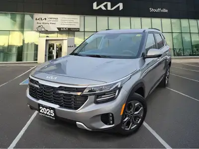 2025 Kia Seltos EX AWD | GREY ON BLACK | KIA CPO | LOW MILEAGE | WARRANTY | HEATED SEATS | APPLE CAR...