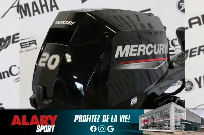 Ce moteur hors-bord MERCURY 20EH 2025 est disponible DÈS MAINTENANT! Contactez-nous au 450-420-2707....