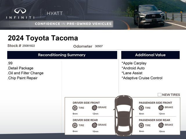 2024 Toyota Tacoma Double Cab|Low Kilometer|Remote Start in Cars & Trucks in Calgary - Image 2