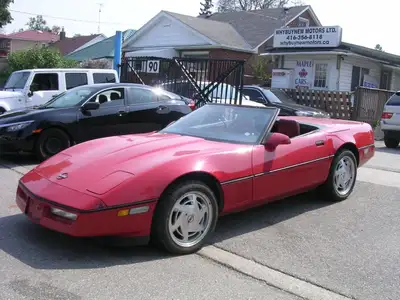 C4! AUTO! CONVERTIBLE! L98 5.7L V8! SUPER LOW KM! TOP WORKS FINE! COLLECTION CAR! CANADIAN CAR! AS I...
