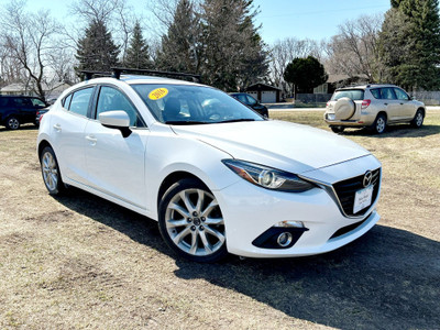 2016 Mazda 3 GT Sport /Nav/Sunroof/Back Up Cam/ LOW KM In White