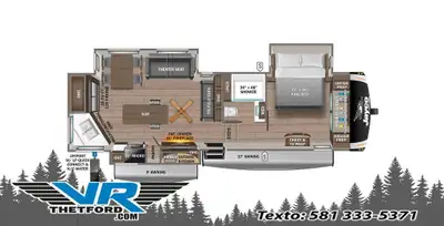 VR Thetford 2025 JAYCO Eagle Fifth Wheels 319MLOK Contactez nos conseillers par téléphone courriel o...