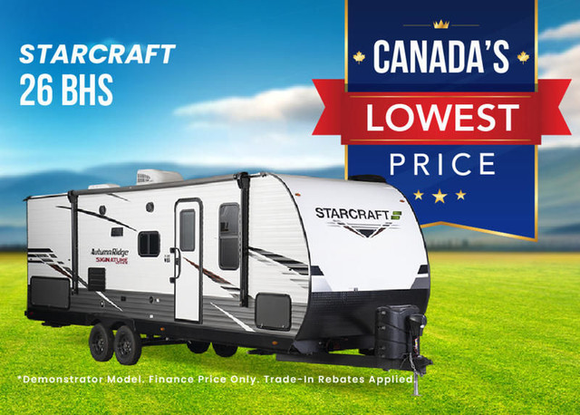 2024 STARCRAFT 26BHS AUTUMN RIDGE SIGNATURE SERIES in Travel Trailers & Campers in Barrie