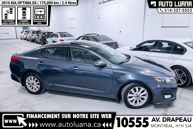 2015 KIA Optima EX Luxury TOIT PANO/CAMERA/PUSH START/NAVI/MAGS in Cars & Trucks in City of Montréal - Image 3