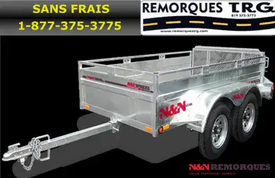Remorque galvanisé a chaud 54x97 Plusieurs grandeur selon vos besoin .. 1essieux et aussi disponible...