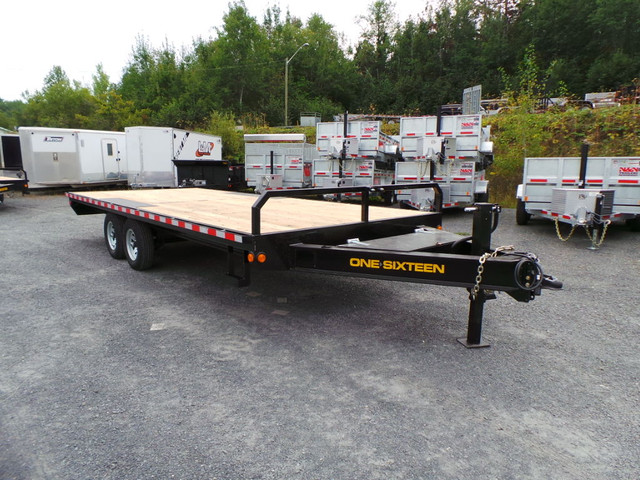 2023 ONE-SIXTEEN 102X20' DECK OVER EQUIPMENT TRAILERS 14000LB  in Cargo & Utility Trailers in Fredericton - Image 2